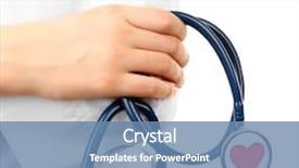  Presentation with hands heart - Presentation having pharmacy report - stethoscope with heart in doctor background and a  colored foreground