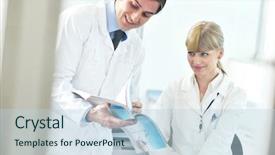  Presentation with biology - Beautiful PPT theme featuring pharmacy student - science and research biology chemistry backdrop and a lemonade colored foreground