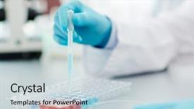  Presentation with substance - PPT theme having pharmacy vaccine - dripping liquid substance background and a lemonade colored foreground