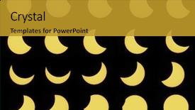  Presentation with eclipse - Cool new theme with phases of partial solar eclipse backdrop and a gold colored foreground