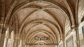  Presentation with jerusalem - Presentation theme with phater - cloister of the convent background and a coral colored foreground