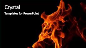  Presentation with flame - Audience pleasing PPT theme consisting of phater - fire flame background pater frame backdrop and a  colored foreground