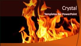 Presentation with flame - Cool new slide deck with phater - fire flame background pater frame backdrop and a  colored foreground