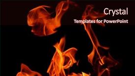  Presentation with flame - PPT theme featuring phater - fire flame background pater frame background and a  colored foreground