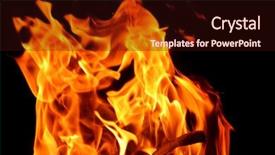  Presentation with frame of fire and burning - Slide set featuring phater - fire flame background pater frame background and a  colored foreground