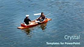  Presentation with flooding - PPT layouts consisting of phathumtrani-thailand-october-21-couple background and a ocean colored foreground