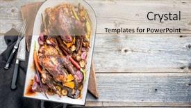  Presentation with barbecue - Audience pleasing presentation design consisting of  backdrop and a  colored foreground