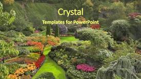  Presentation with supervision - Presentation theme with phenomenally beautiful and picturesque garden background and a tawny brown colored foreground