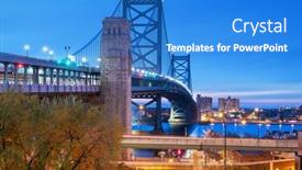  Presentation with philadelphia - PPT layouts with philadelphia-pennsylvania-usa-at-benjamin background and a cobalt blue colored foreground