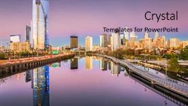  Presentation with philadelphia - Presentation consisting of philadelphia pennsylvania usa downtown city background and a light blue colored foreground