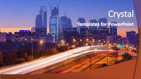 Presentation with philadelphia - Presentation design having philadelphia pennsylvania usa skyline background and a teal colored foreground