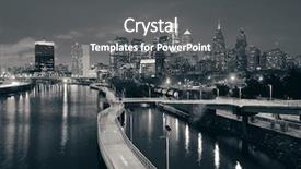  Presentation with philadelphia - Audience pleasing PPT layouts consisting of philadelphia skyline at night backdrop and a dark gray colored foreground