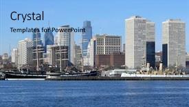  Presentation with philadelphia - Amazing PPT layouts having philadelphia's scenic riverfront backdrop and a light blue colored foreground