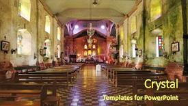 Presentation with old philippine - Audience pleasing theme consisting of philippine history - inside of a very old backdrop and a tawny brown colored foreground