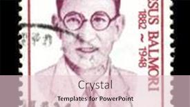  Presentation with journalist - Theme featuring philippines-circa-1987-a-stamp background and a  colored foreground