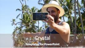  Presentation with philippines culture - Slide set with philippines culture - man taking a selfie background and a violet colored foreground