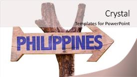  Presentation with philippines - Audience pleasing slide set consisting of philippines wooden sign isolated backdrop and a lemonade colored foreground