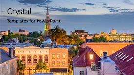  Presentation with charleston - Cool new presentation theme with philips - charleston south carolina usa town backdrop and a teal colored foreground