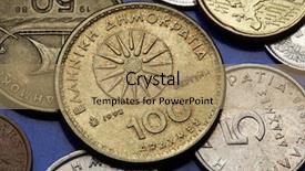  Presentation with sun star - Beautiful presentation theme featuring philips - coins of greece the vergina backdrop and a coral colored foreground