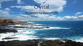  Presentation with cost capacity - Presentation theme consisting of philips - philip island cost line australia background and a teal colored foreground