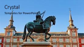  Presentation with statue of the virgin mary - Colorful slides enhanced with philips - statue of philip iii backdrop and a light blue colored foreground