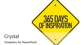  Presentation with philosophy - Slide set enhanced with philosophy free - 365 days of inspiration sign background and a  colored foreground