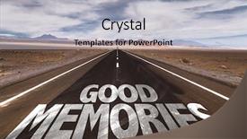  Presentation with memories - Amazing presentation design having philosophy free - good memories written on desert backdrop and a light gray colored foreground