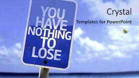  Presentation with weight loss lose text - Theme with philosophy free - you have nothing to lose background and a light blue colored foreground