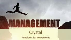  Presentation with philosophy - Beautiful presentation theme featuring philosophy management - businessman jumping over gap backdrop and a cream colored foreground