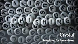  Presentation with encryption - Slide set consisting of phishing security and encryption random background and a dark gray colored foreground