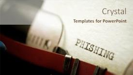 Presentation with phishing - Presentation having phishing-word-written background and a cream colored foreground