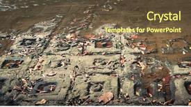  Presentation with panorama from bryce canyon national - PPT theme with phnom kulen national park cambodia background and a tawny brown colored foreground