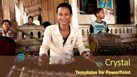  Presentation with phnom penh - Presentation having phnom-penh-cambodia-dec-28 background and a tawny brown colored foreground