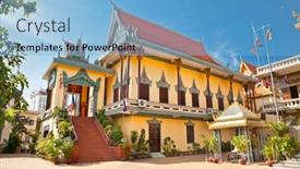  Presentation with phnom penh - Slide deck consisting of phnom-penh-cambodia-dec-3 background and a light blue colored foreground