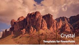  Presentation with arizona desert - Slide deck having phoenix - arizona desert wild west landscape background and a tawny brown colored foreground