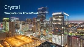  Presentation with phoenix - PPT theme featuring phoenix-arizona-usa-cityscape background and a ocean colored foreground