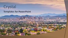  Presentation with phoenix - Amazing slide set having phoenix-arizona-usa-downtown-cityscape backdrop and a light blue colored foreground