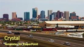  Presentation with phoenix - Presentation design enhanced with phoenix arizona background and a tawny brown colored foreground
