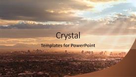  Presentation with phoenix - Colorful PPT theme enhanced with phoenix az usa aerial view backdrop and a coral colored foreground