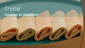  Presentation with snack food - Beautiful slide deck featuring phoenix-roll-hong-kong-local backdrop and a ocean colored foreground