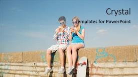  Presentation with addiction - Amazing slides having phone addiction - holidays vacation love and friendship backdrop and a light blue colored foreground