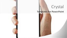  Presentation with advertisement - PPT theme enhanced with phone-advertisement-on-the-png background and a white colored foreground