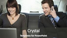  Presentation with car - PPT theme consisting of phone and laptop in car background and a dark gray colored foreground