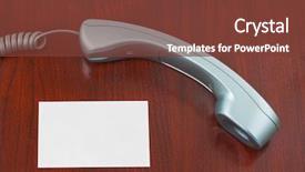  Presentation with car accident cell phone - Cool new presentation theme with phonebook - phone and paper card backdrop and a tawny brown colored foreground