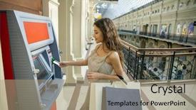  Presentation with wind energy close up portrait - Colorful PPT layouts enhanced with phone display close up portrait backdrop and a coral colored foreground