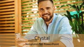  Presentation with photo - Audience pleasing PPT layouts consisting of phone drinking coffee looking camera backdrop and a  colored foreground