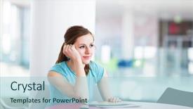  Presentation with public speaking - Presentation consisting of phone in a public area background and a light blue colored foreground