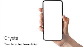  Presentation with advertisement - Theme having phone-iphone-advertisement background and a white colored foreground