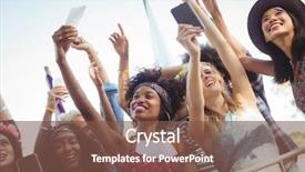  Presentation with festival music - Amazing slide deck having phones while enjoying at music backdrop and a tawny brown colored foreground