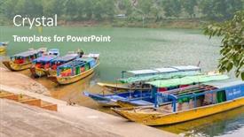  Presentation with vietnam - Cool new PPT layouts with phong-nha-ke-bang-national backdrop and a gray colored foreground